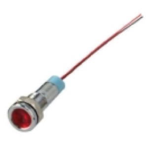 GBC 25.4160.60-Red metalled indicator lamp 220v Various LED Lamps